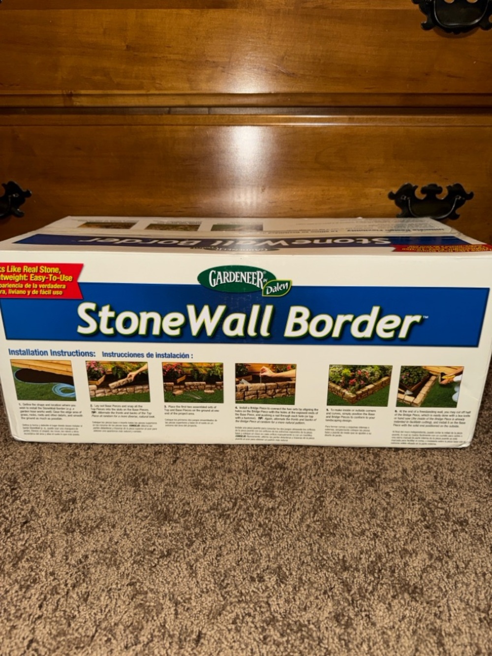 Outdoor Fake Stone Wall Border - Picture 4 of 5